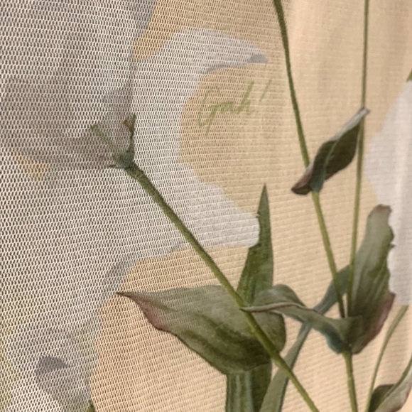 Lisa Says Gah Zelda Midi Floral Mesh Dress. Size S - Picture 5 of 5